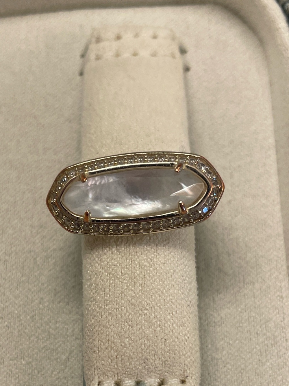 Kendra Scott Gold Mother-of-Pearl ‘Arielle’ Ring